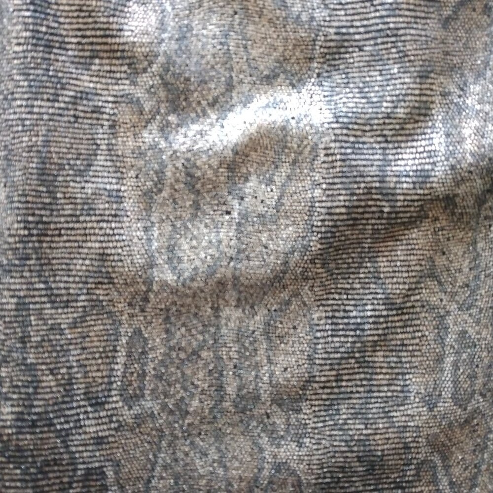 Charlotte Russe Snakeskin Metallic Mini Skirt Size M - Picture 8 of 8